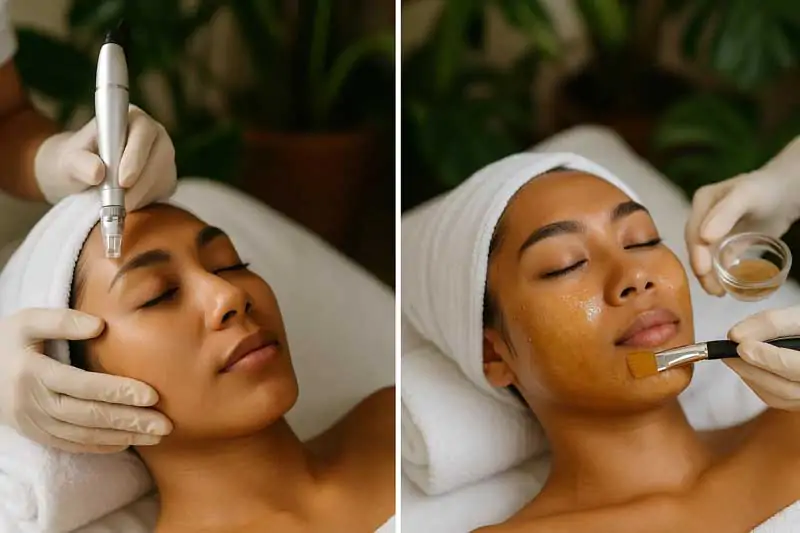 Microneedling-vs-Chemical-Peel-Treatment-Guide-Wallpaper