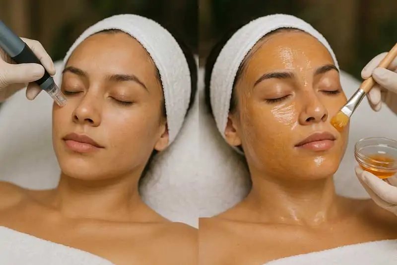 Microneedling-vs-Chemical-Peel-treatment-guide
