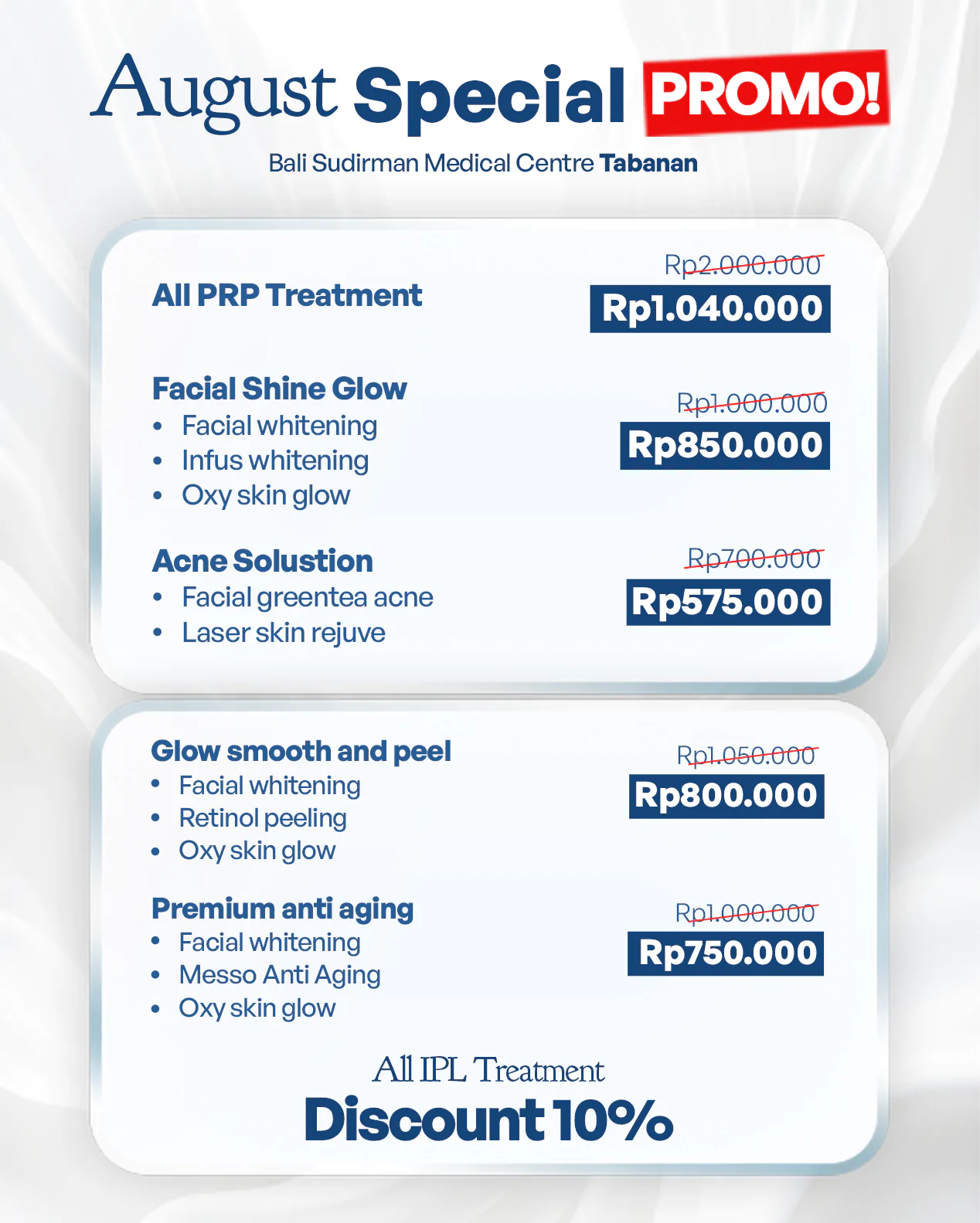 Promo Agustus - BSMC Tabanan